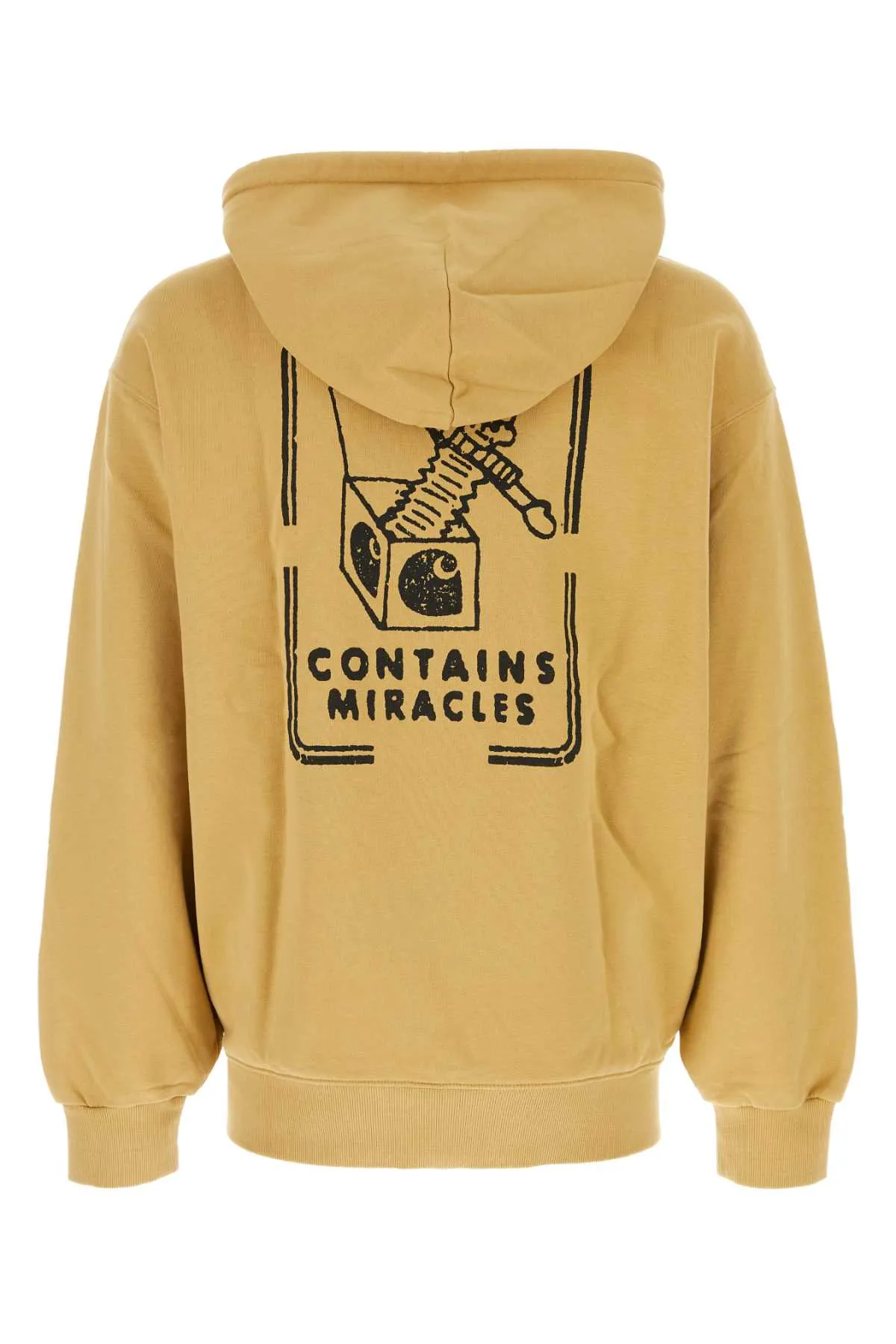 Carhartt Wip Mustard Cotton Hooded Stamp Sweat