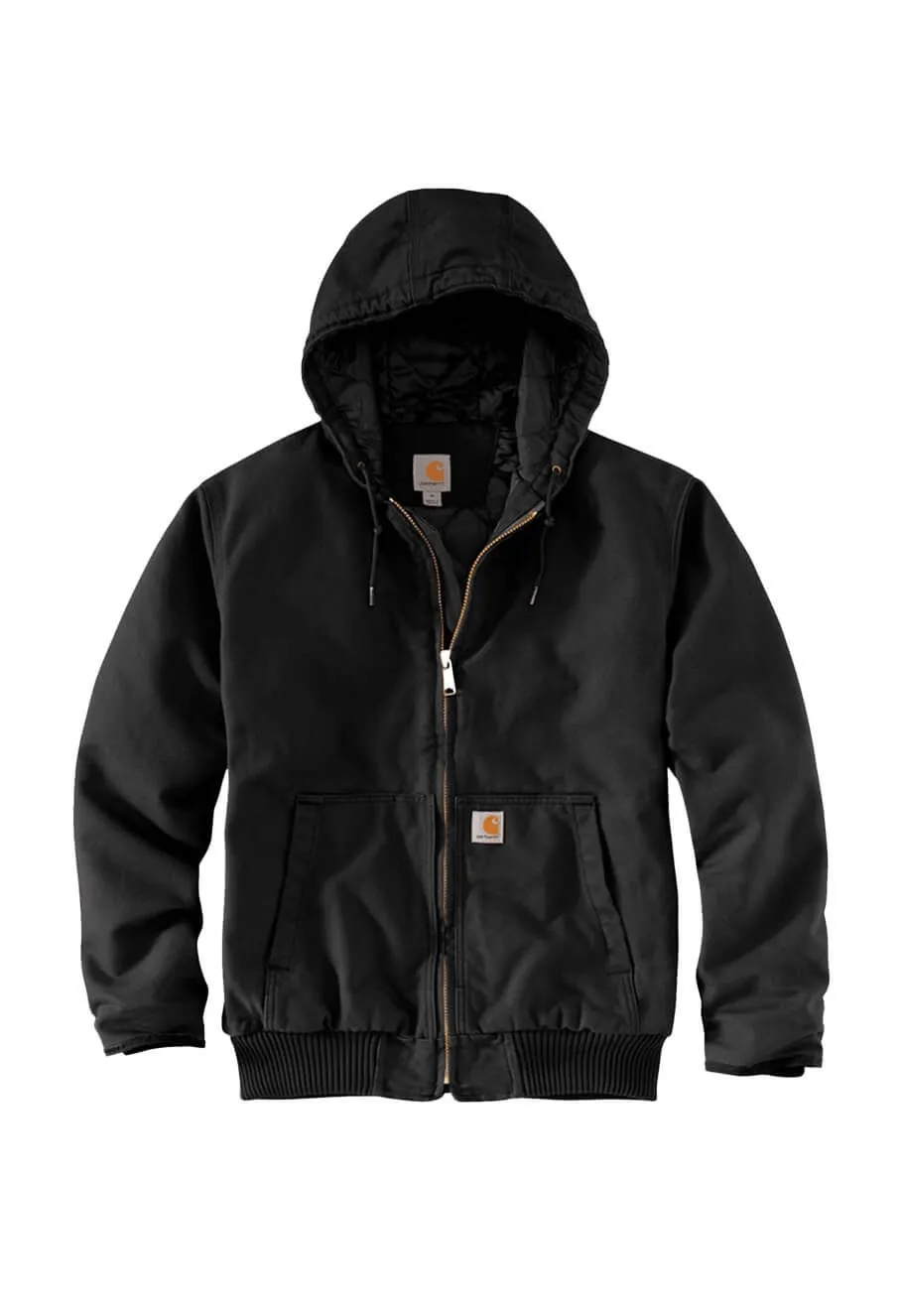 Carhartt Work Jacket Duck Active Hooded 104050 - Black