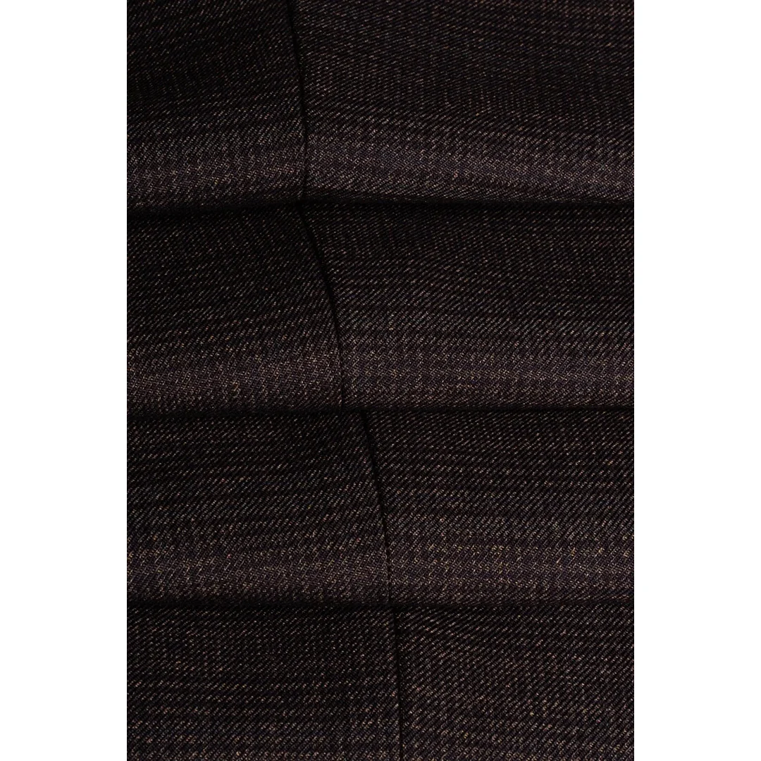 Caridi - Men's Tweed Brown Waistcoat