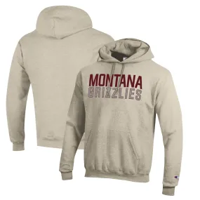 Champion Montana Grizzlies Heathered Oatmeal Eco Powerblend Pullover Hoodie