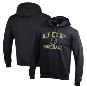 Champion  UCF Knights Black Icon Baseball Powerblend Pullover Hoodie