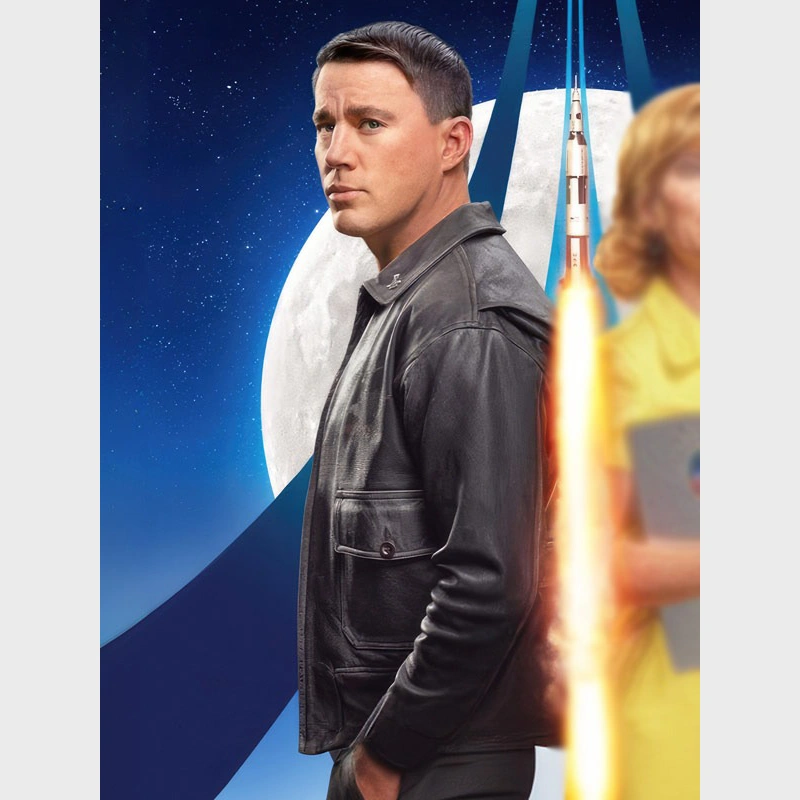 Channing Tatum Fly Me to the Moon 2024 Leather Jacket