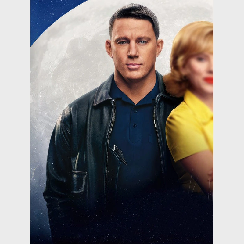 Channing Tatum Fly Me to the Moon 2024 Leather Jacket