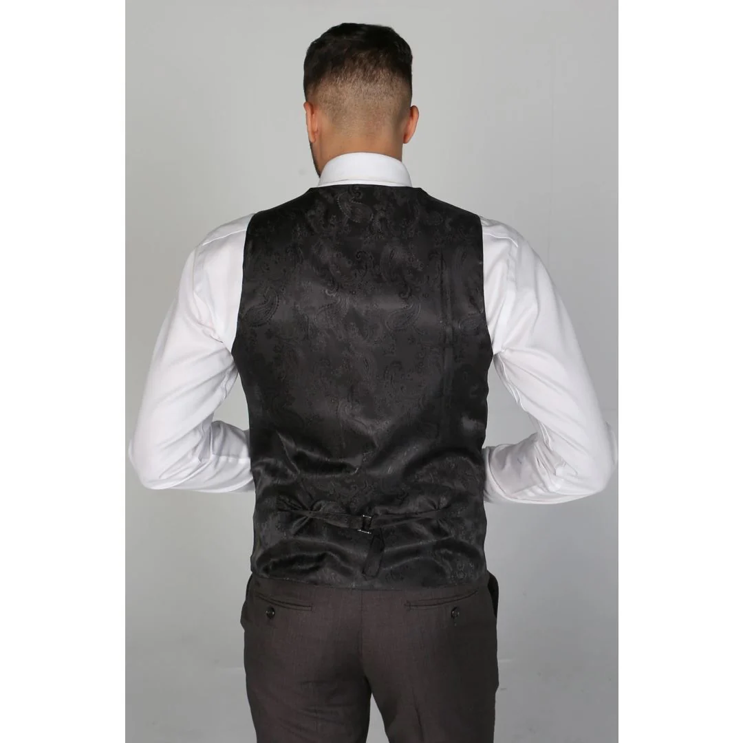 Charles - Men's Charcoal Waistcoat