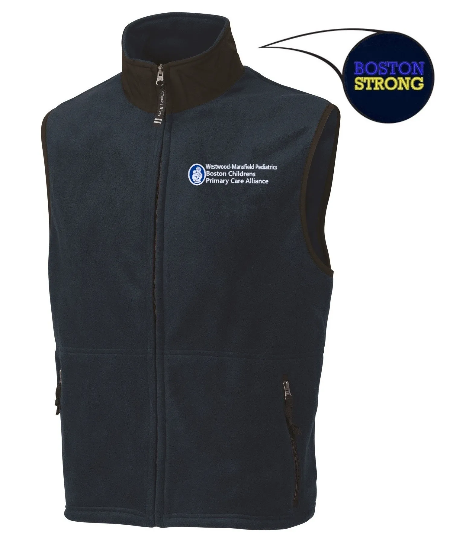 Charles River Men's Ridgeline Fleece Vest #9503 - Westwood-Mansfield Pediatric Associates