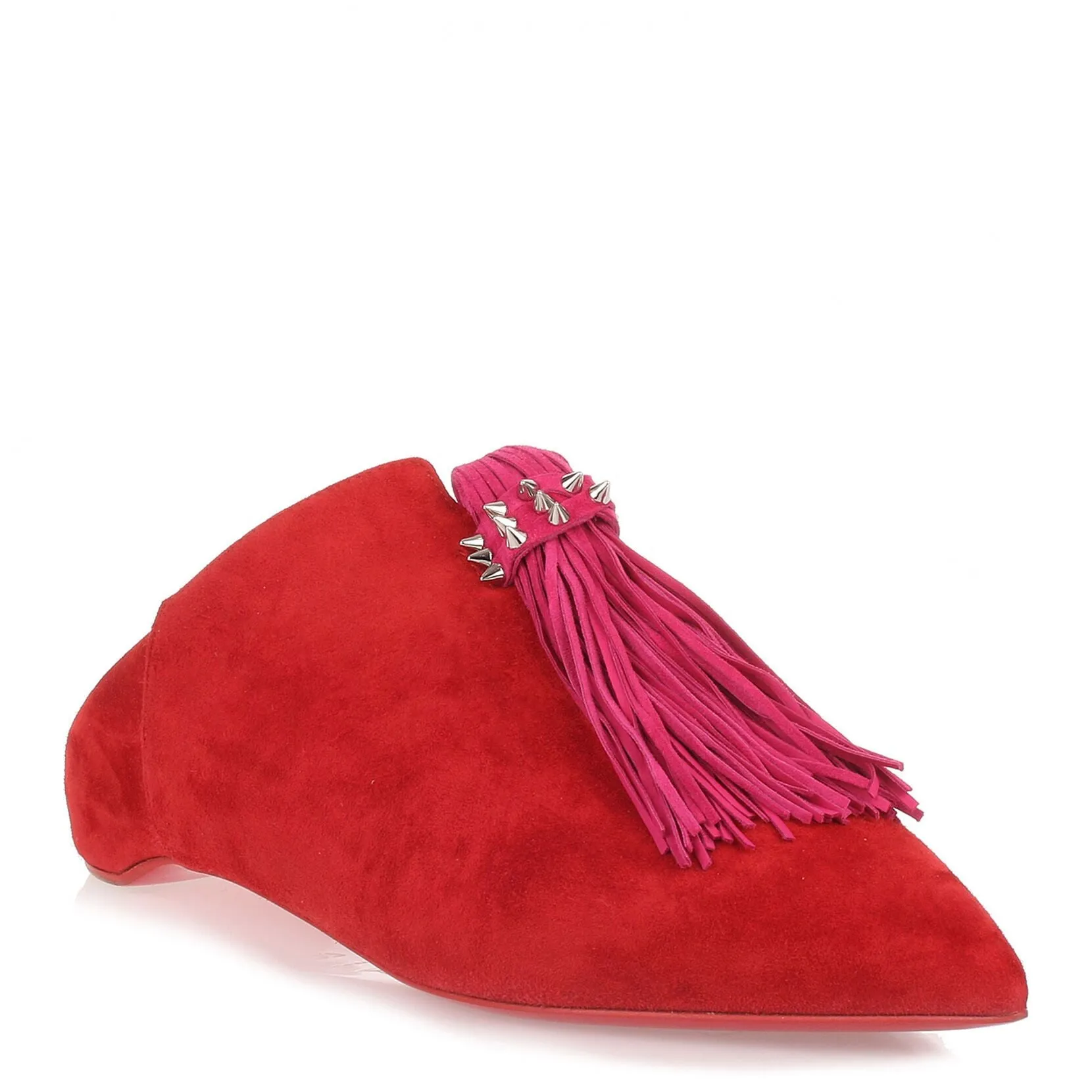 Christian Louboutin Medinana Flat red suede slipper