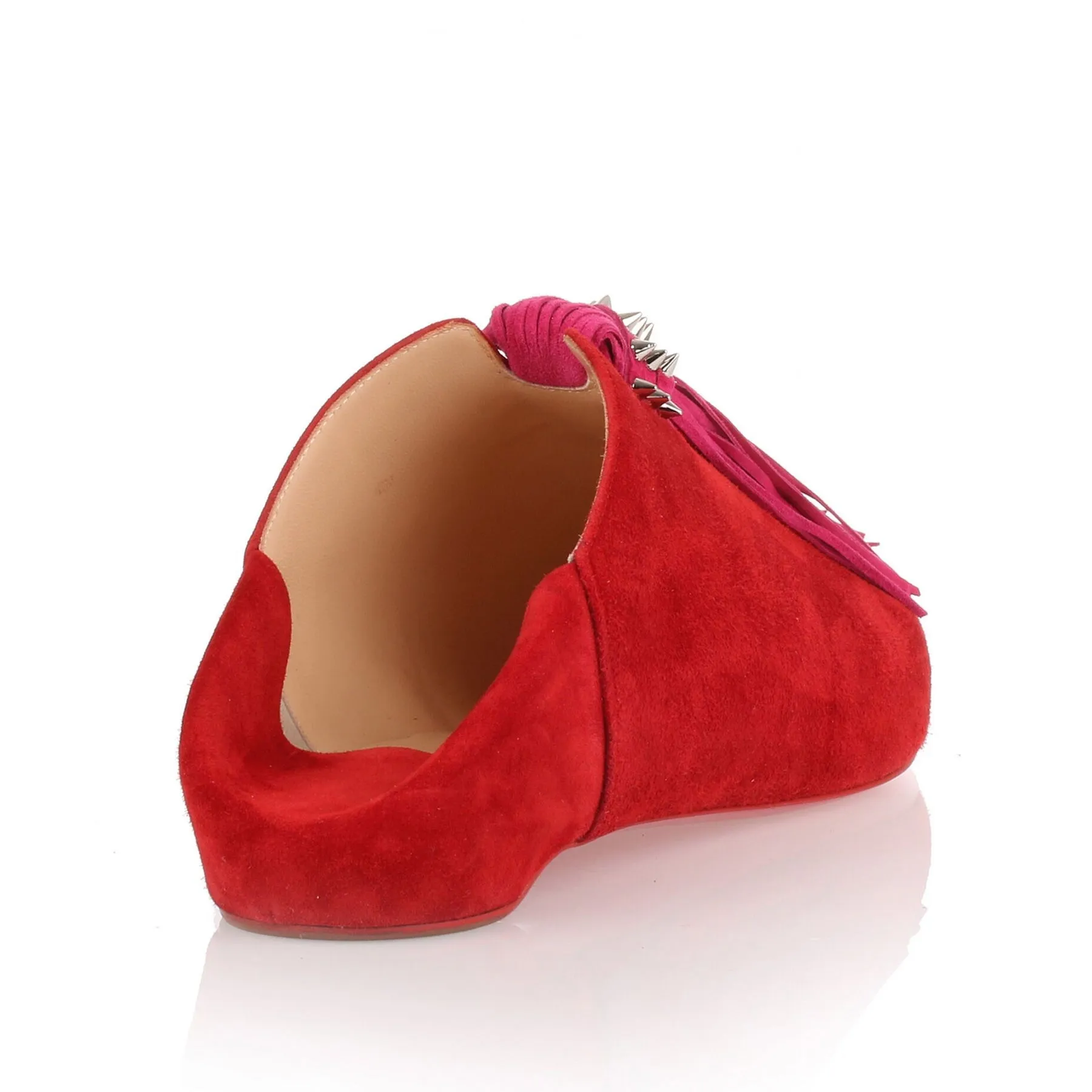 Christian Louboutin Medinana Flat red suede slipper