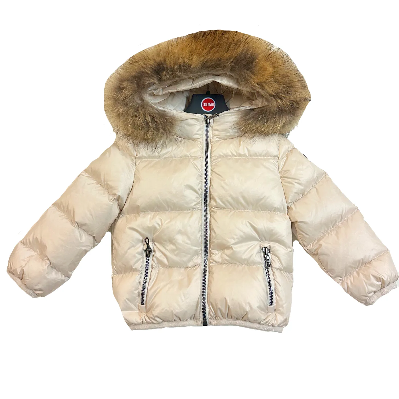 Colmar Baby Fur Trim Hooded Down Jacket