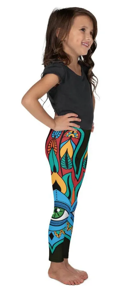 Colorful Eye Symbol Kid's Leggings