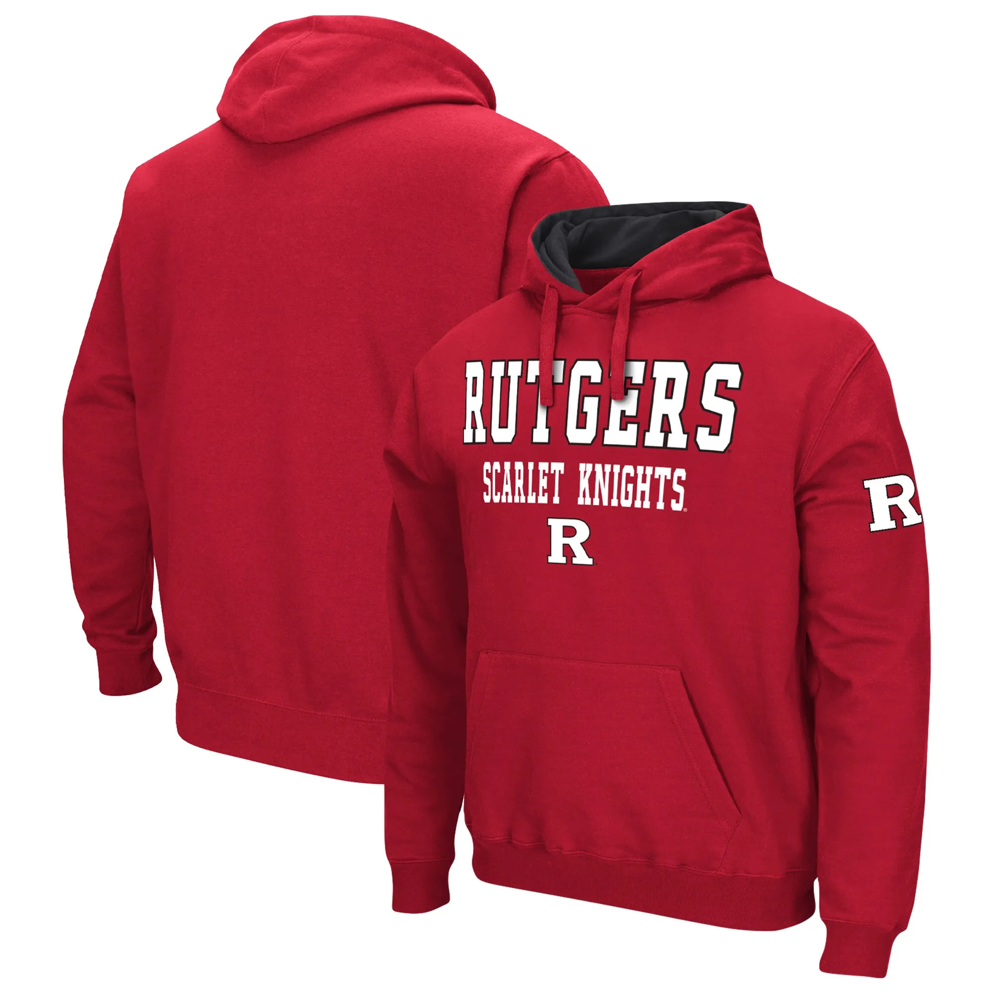 Colosseum Rutgers Scarlet Knights Scarlet Sunrise Pullover Hoodie