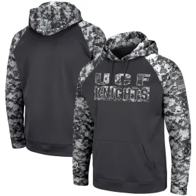 Colosseum UCF Knights Charcoal OHT Military Appreciation Digital Camo Pullover Hoodie