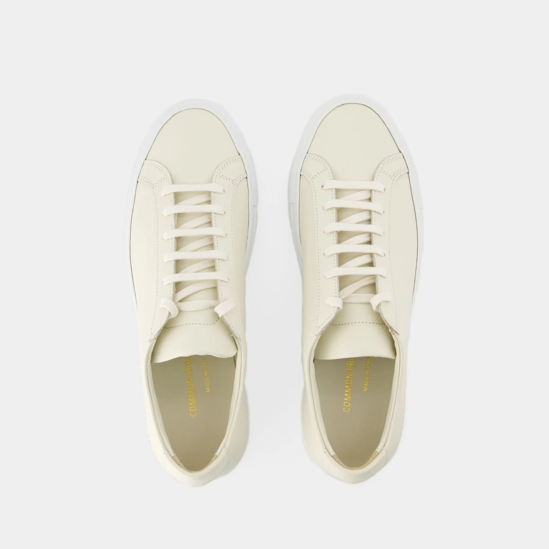 COMMON PROJECTS  Original Achilles Contrast Sneakers - Common Projects - Leather - Off White