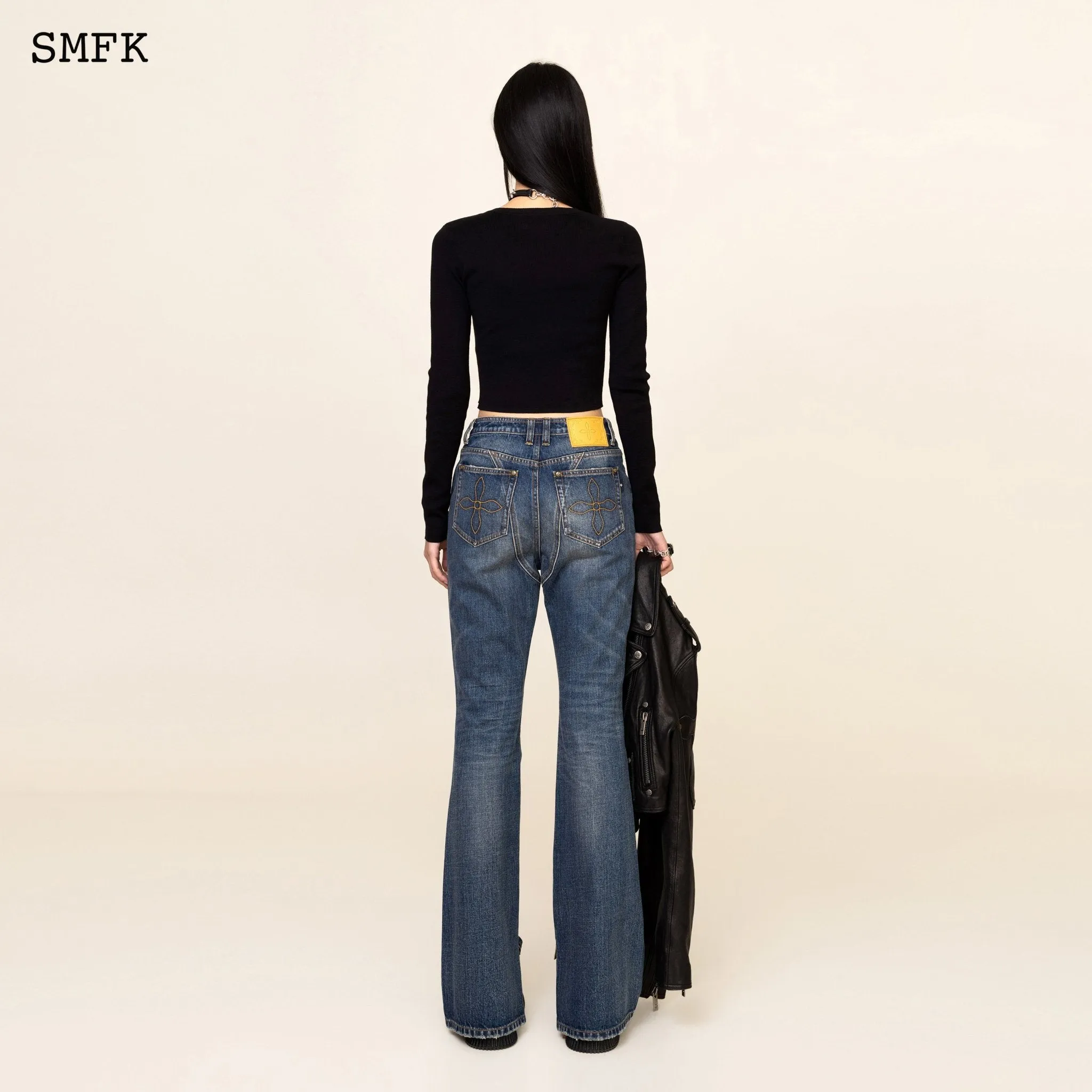 Compass Tarpan Classic Flared Jeans Retro Blue-