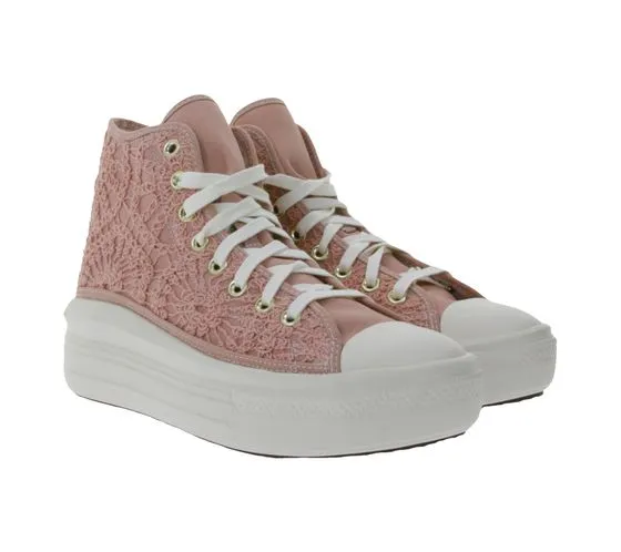 Converse Chuck Taylor All Star Move Baskets montantes pour femme avec logo brodé A03951C Rose