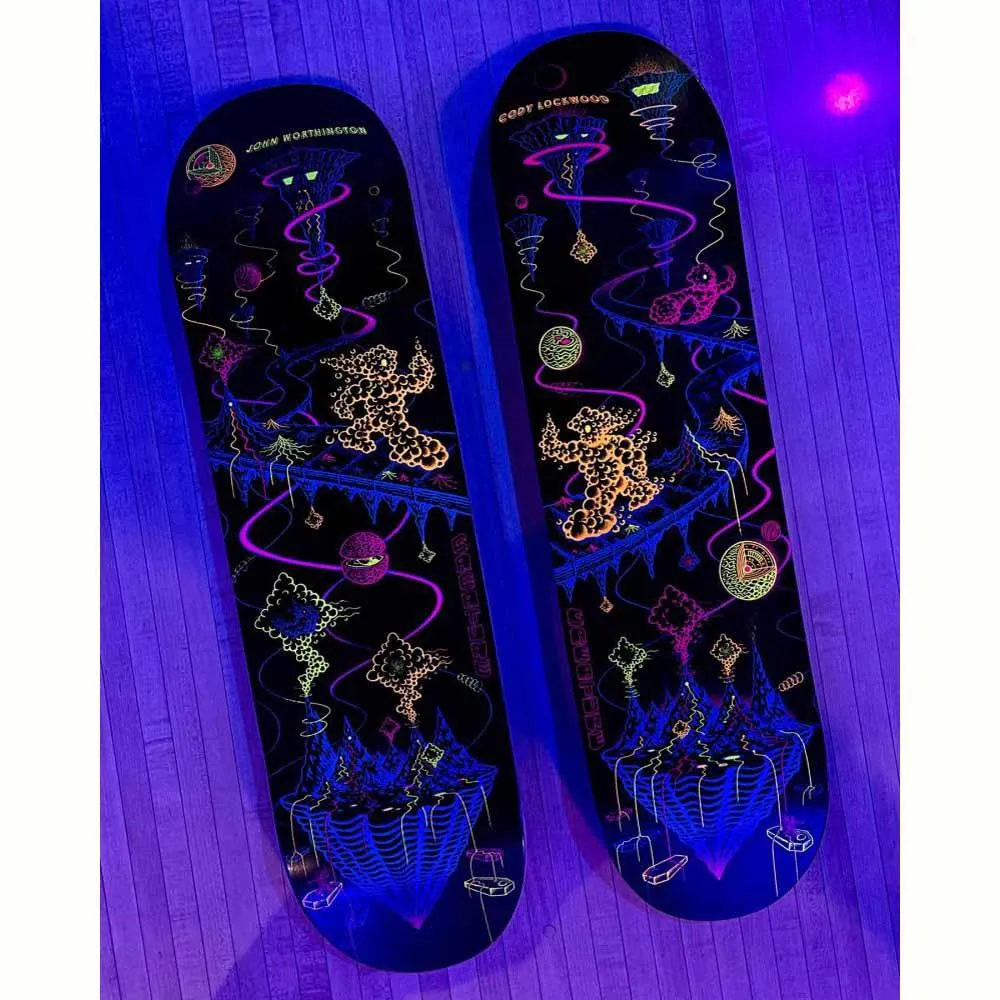 Creature Pro Skateboard Deck VX Worthington Xploration Black/Multi 8.6