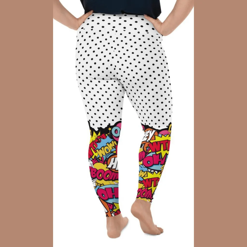 Cutest Pop Art Plus Size Leggings