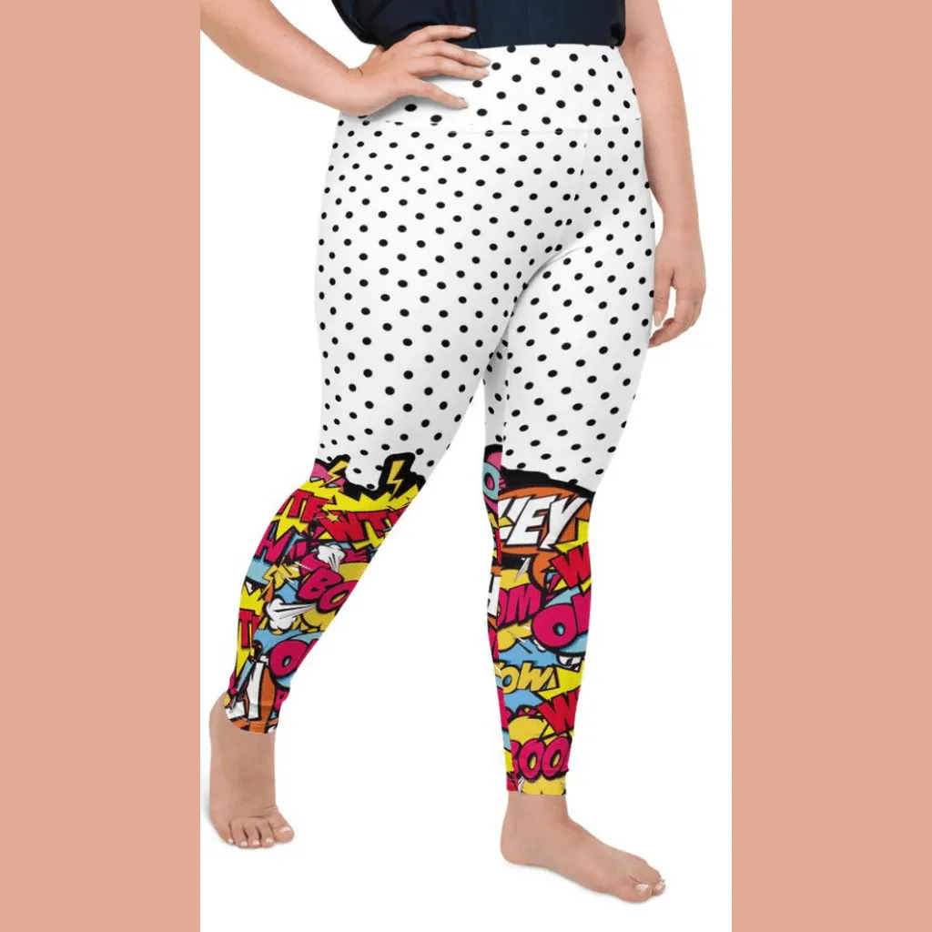 Cutest Pop Art Plus Size Leggings