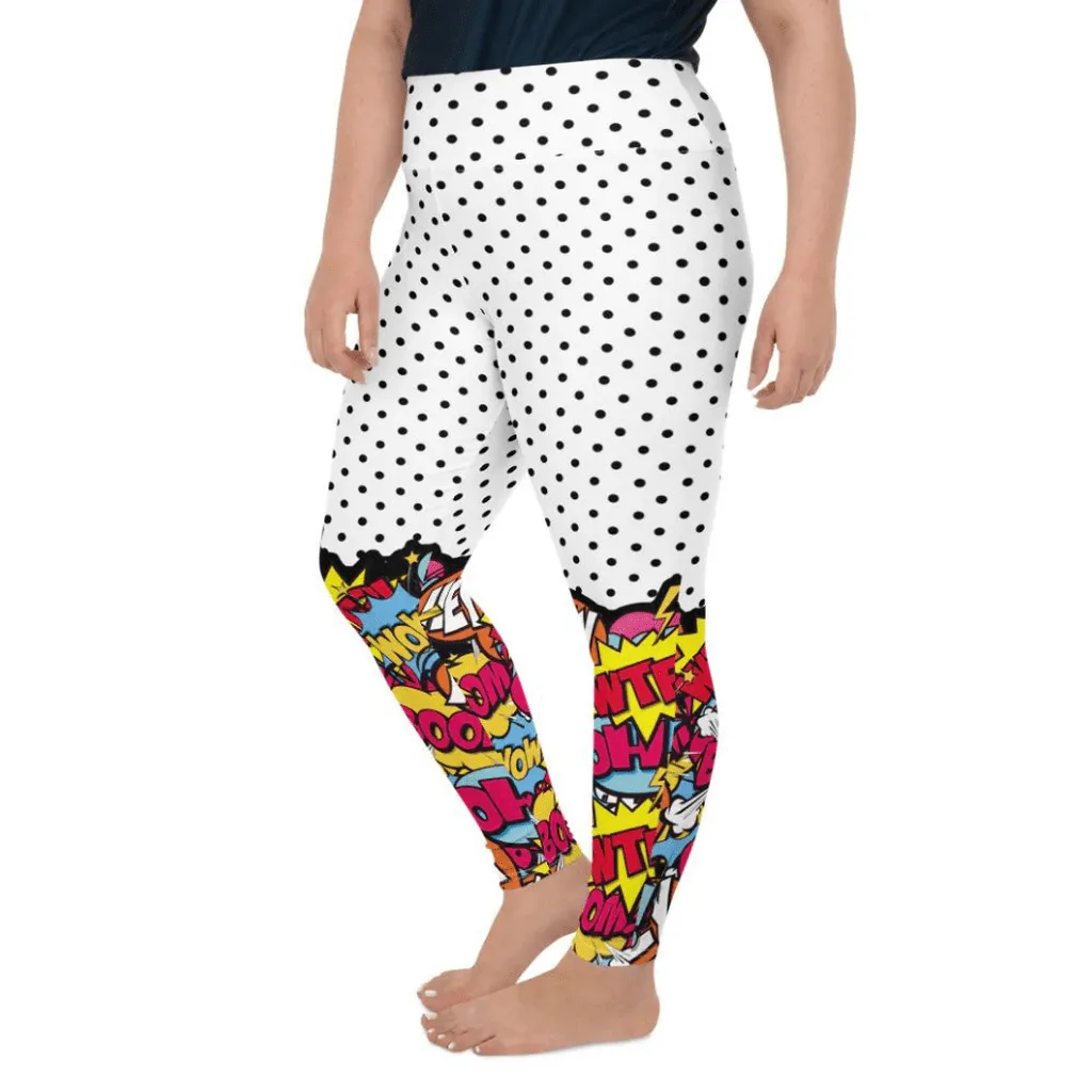 Cutest Pop Art Plus Size Leggings