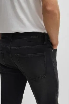 Delaware Black slim-fit jeans in stretch denim