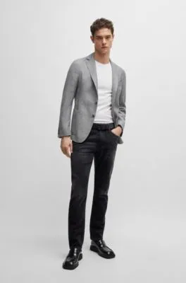 Delaware Black slim-fit jeans in stretch denim