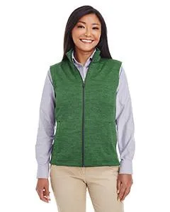 Devon & Jones Newbury Melange Fleece Vest DG797W Forest Heather