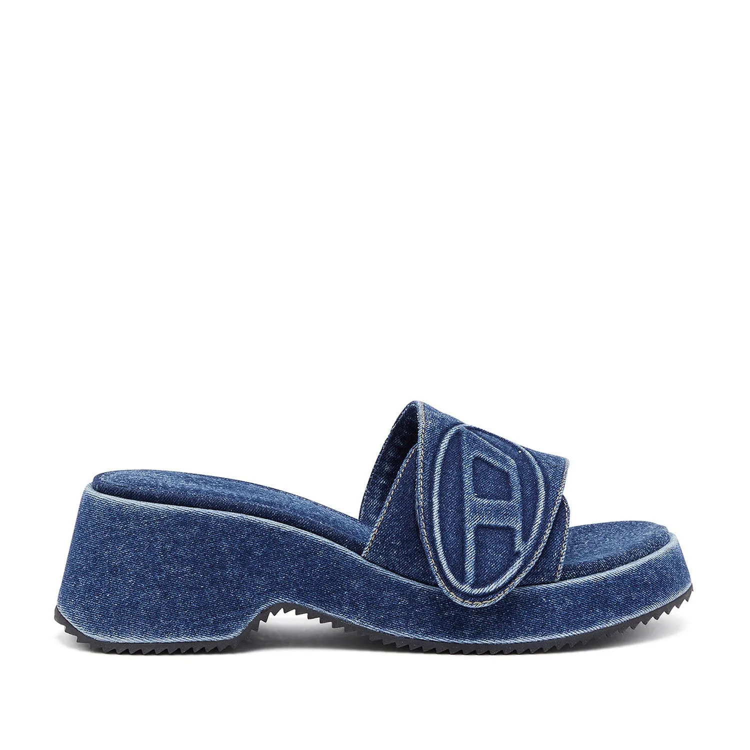 Diesel Women's Sa-Oval D PF Sandals in Denim