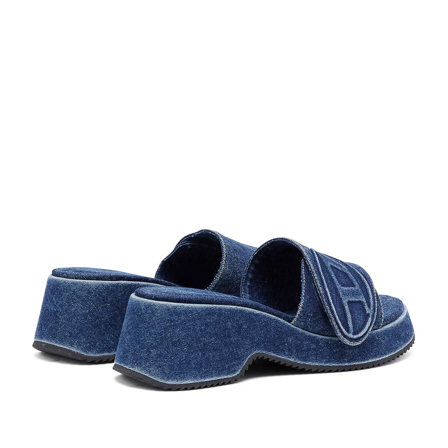 Diesel Women's Sa-Oval D PF Sandals in Denim