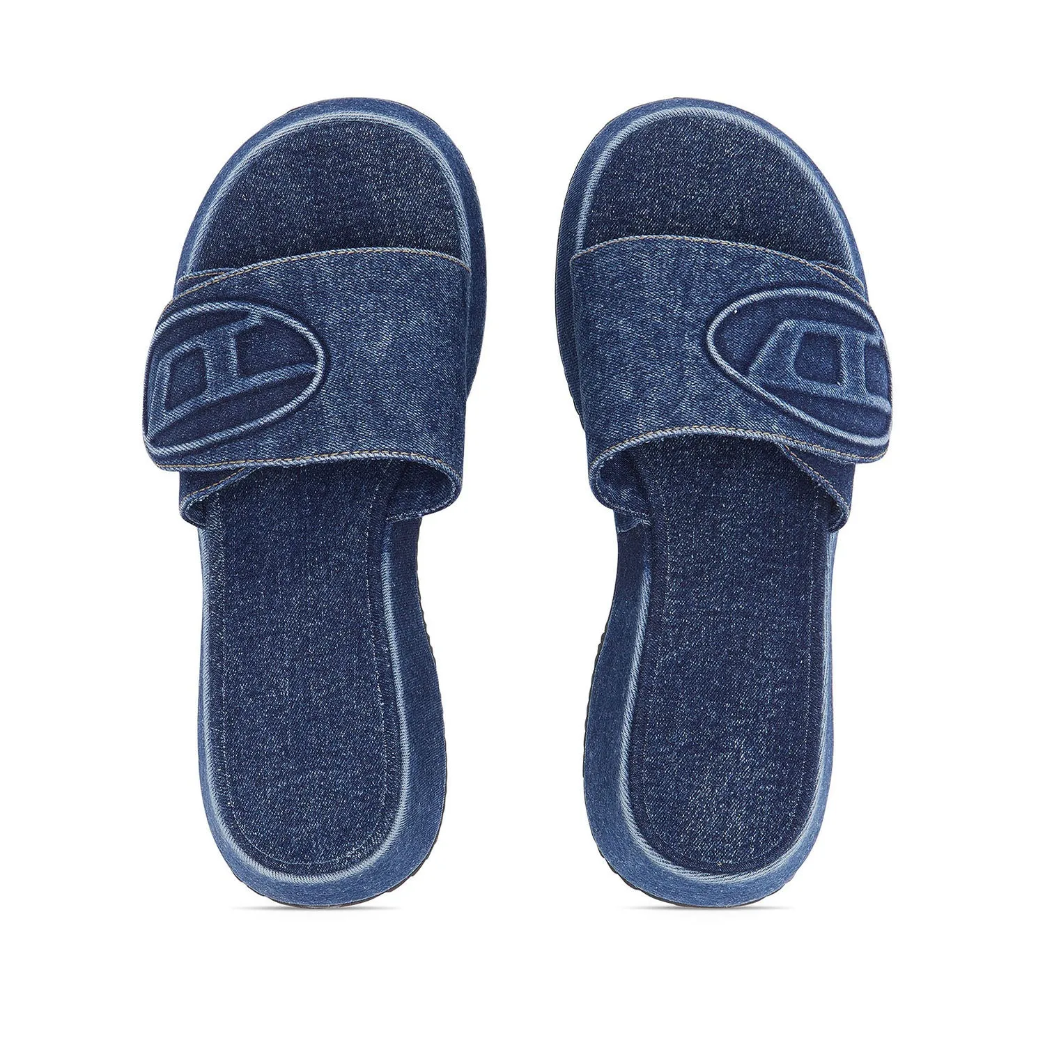 Diesel Women's Sa-Oval D PF Sandals in Denim