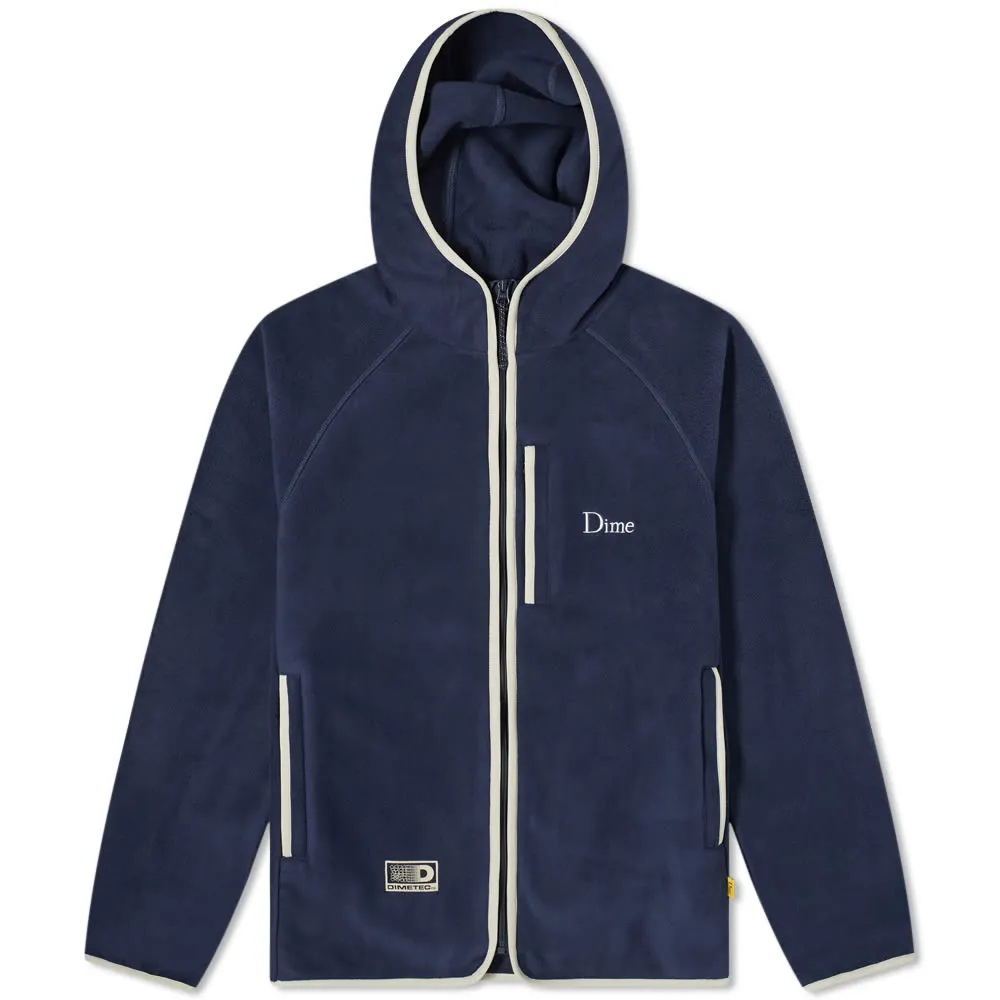 Dime Polar Fleece Hooded JacketNavy