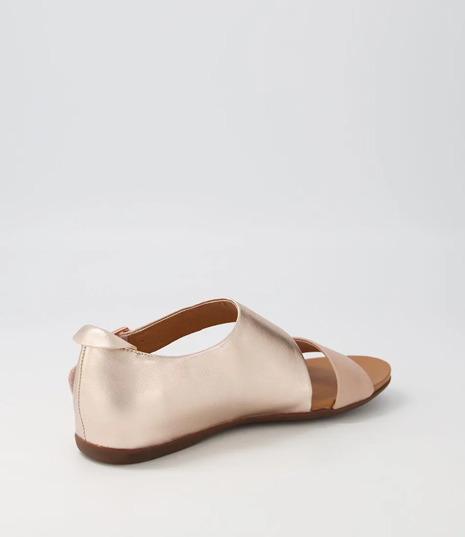 DJANGO & JULIETTE Bereds Rose Pale Rose Gold Leather Sandals