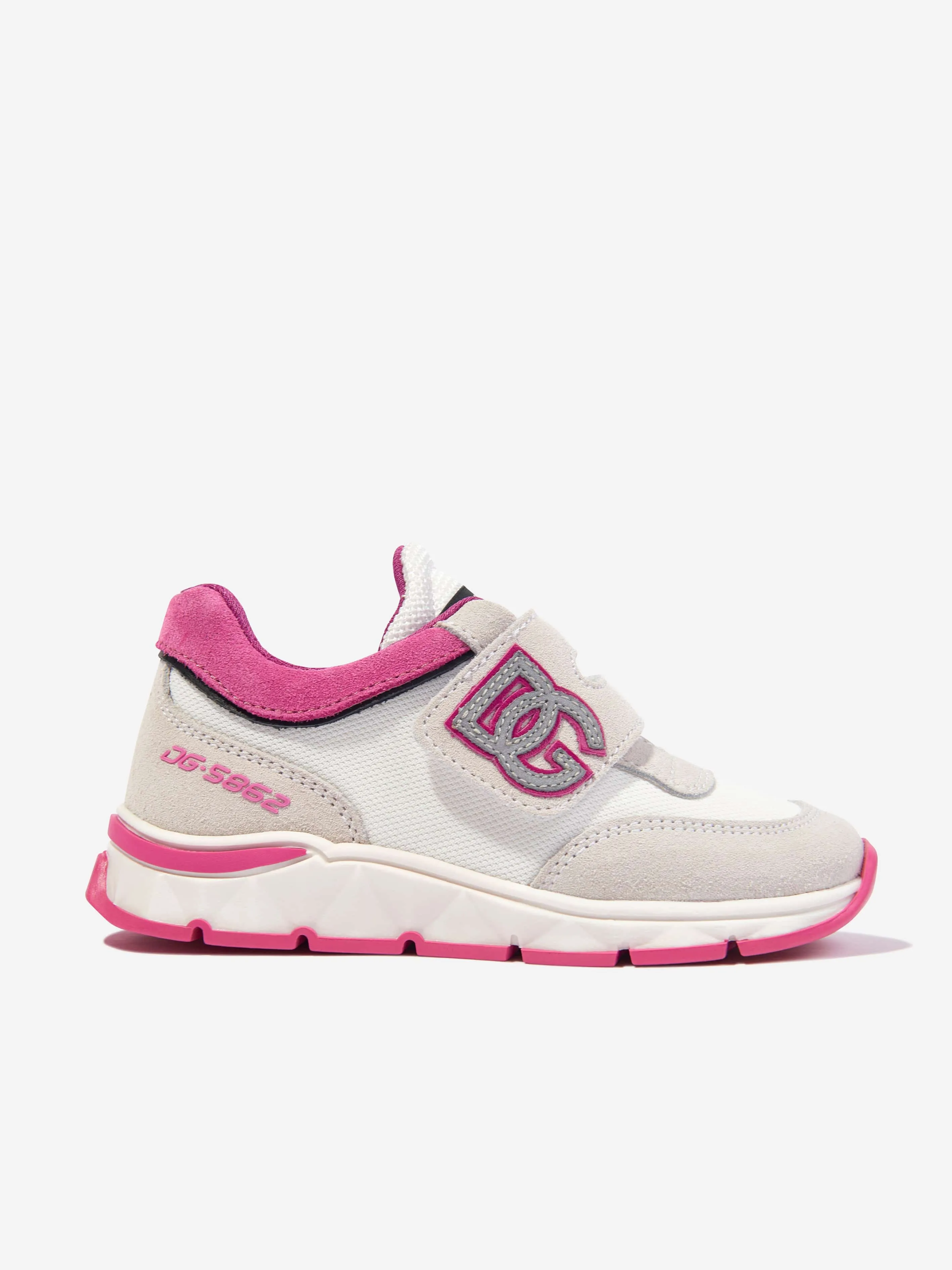 Dolce & Gabbana Girls Logo Trainers in White