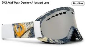 Dragon DXS Acid Wash Denim Goggles w/ Ionized Lens