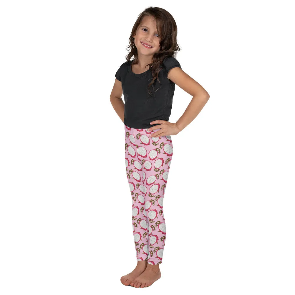 Dragon Fruit Pattern Kid's Leggings