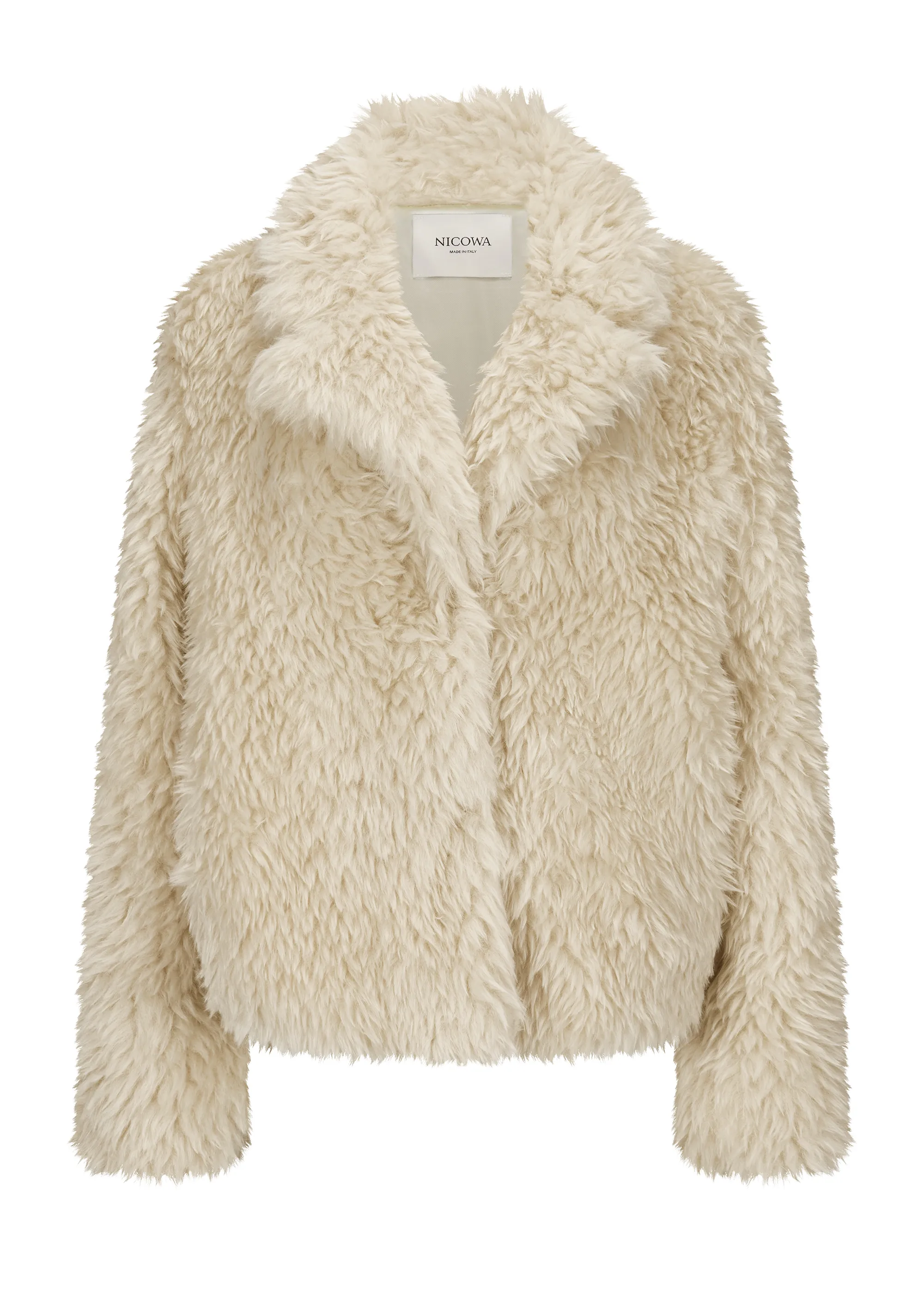 Eco-shearling jacket - FANIWO in CREAM