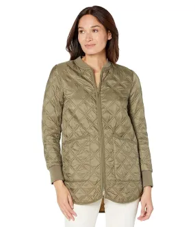 Elliott Lauren Good Sport Quilted Zipper Jacket with Knit Trim