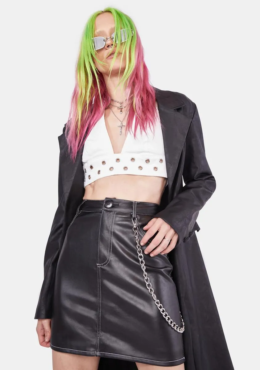 Emile Vegan Leather Skirt-