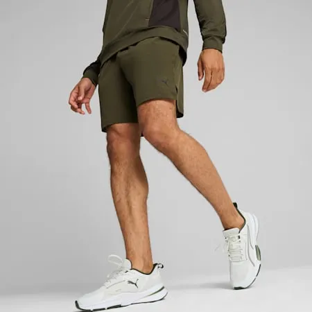 ENERGY 7-Stretch Men's Woven Shorts | Dark Olive | PUMA Exclusion List | PUMA 