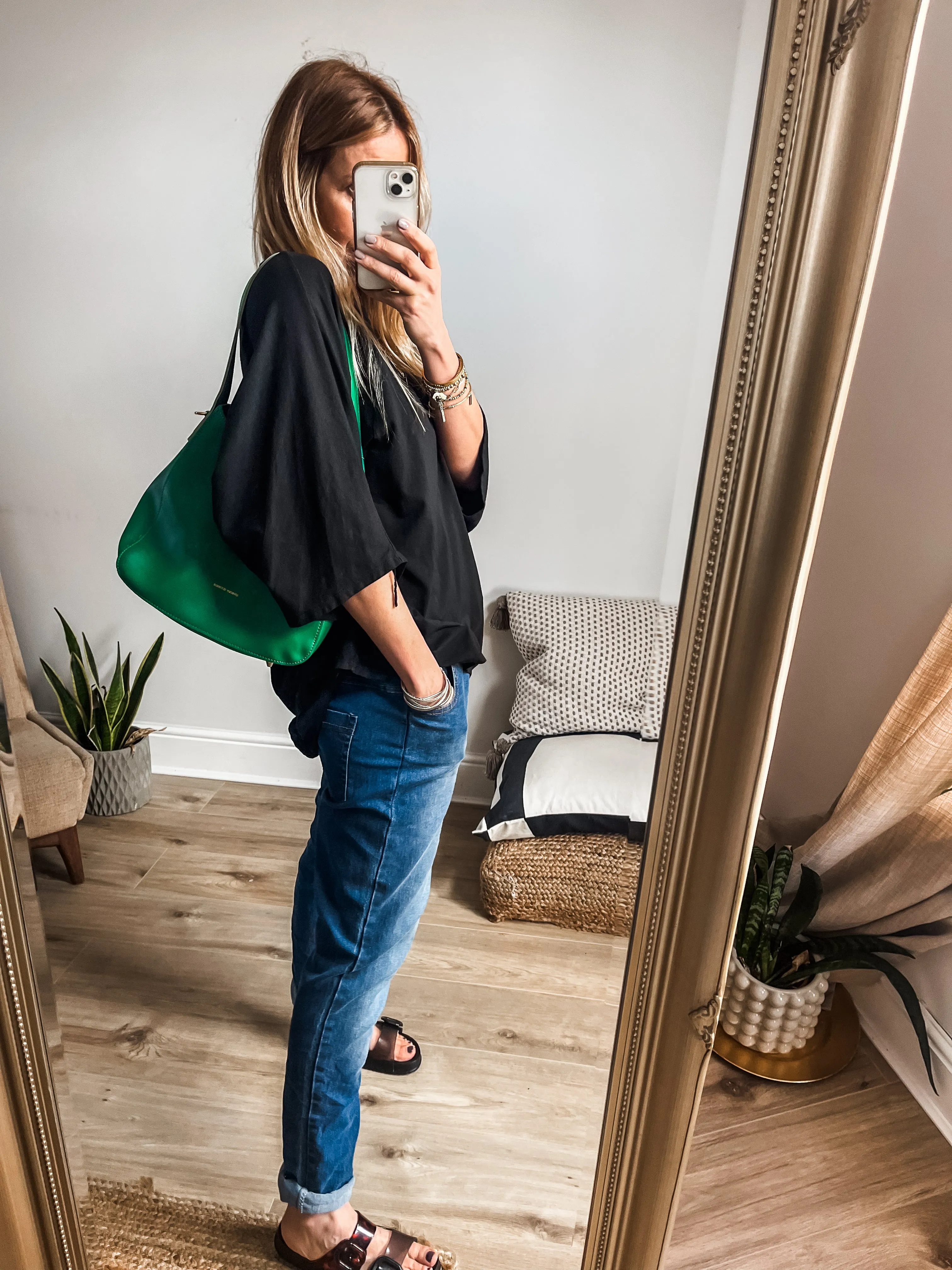 Every Other Large Slouch Shoulder Bag With Long Strap PREMIUM BRAND