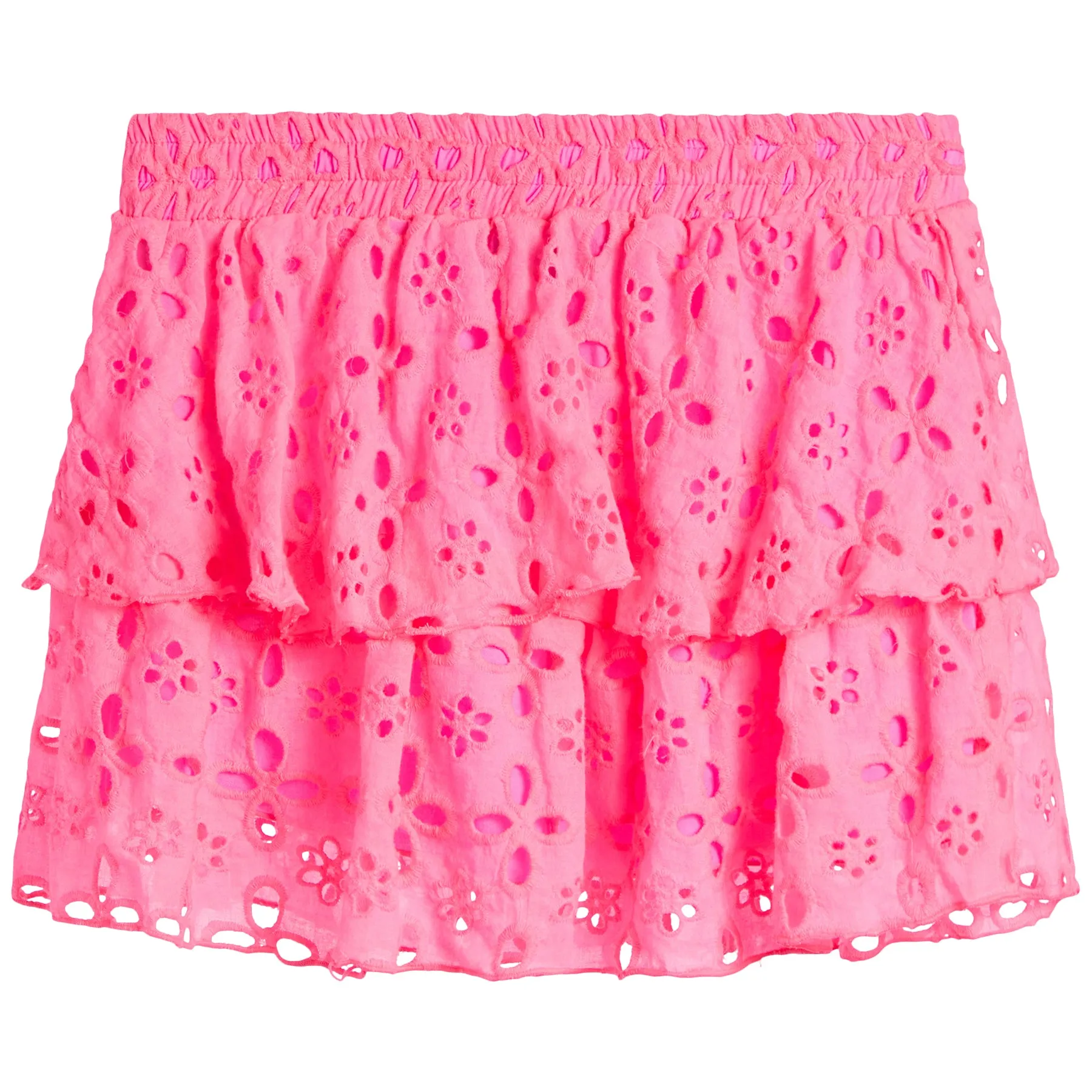 Eyelet Smock Skirt