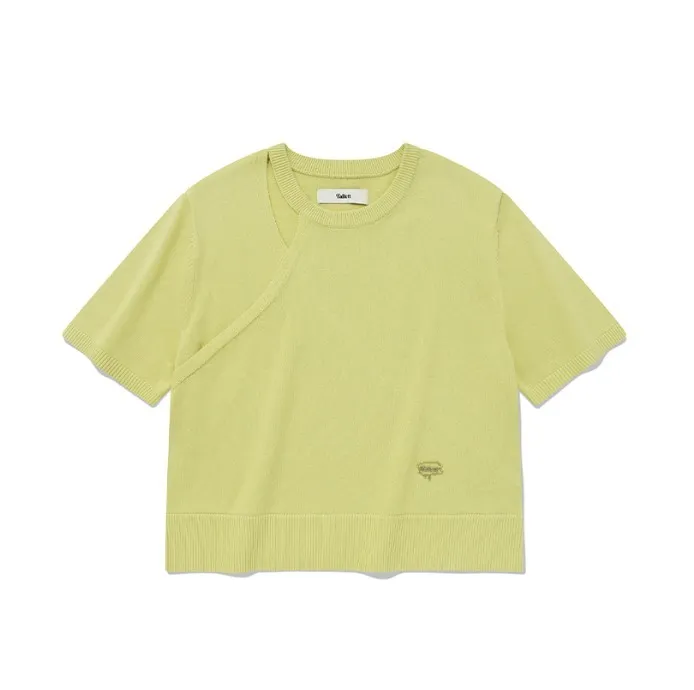 Fallett  |Street Style U-Neck Plain Cotton Logo V-neck & Crew neck