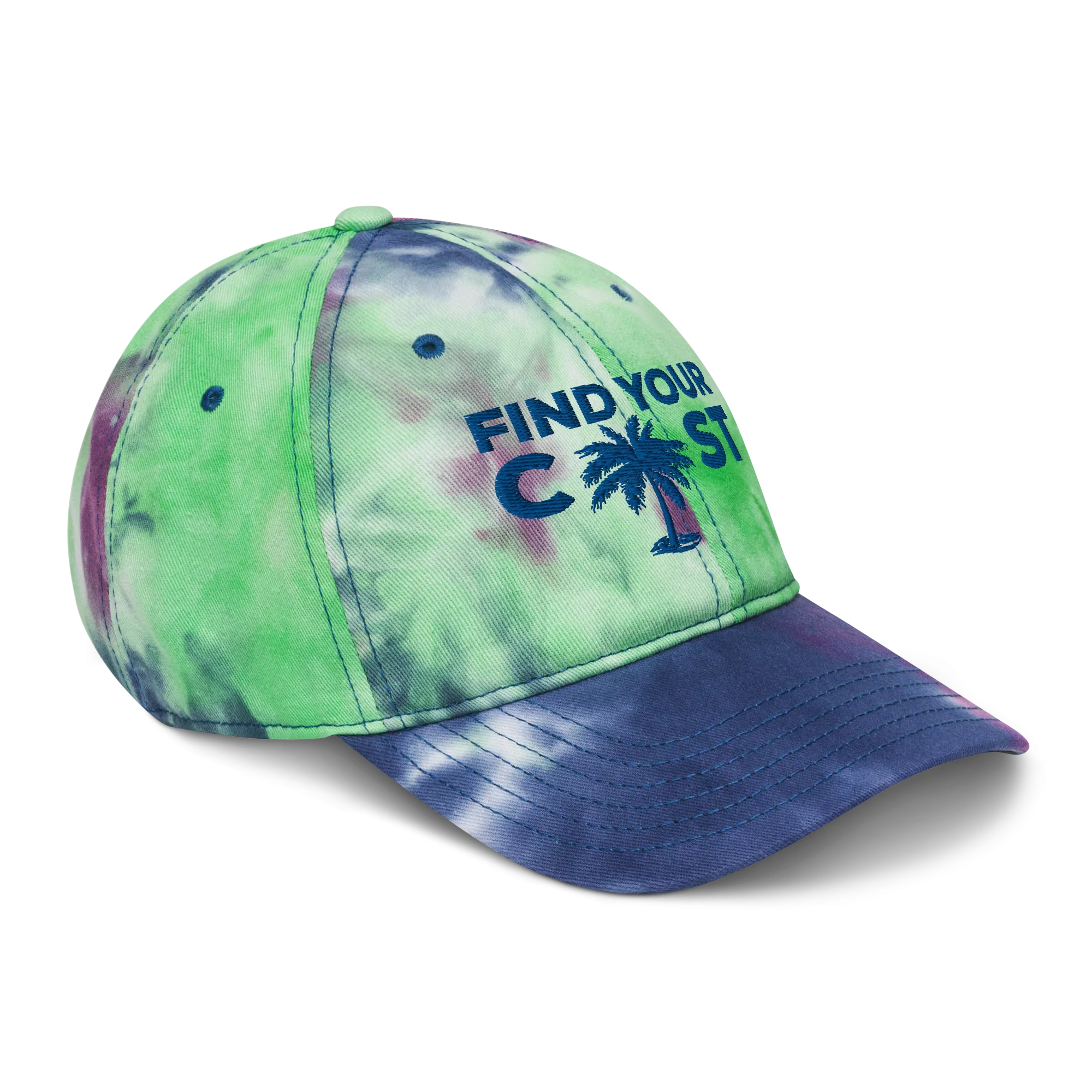 Find Your Coast Summer Tie Dye Hat