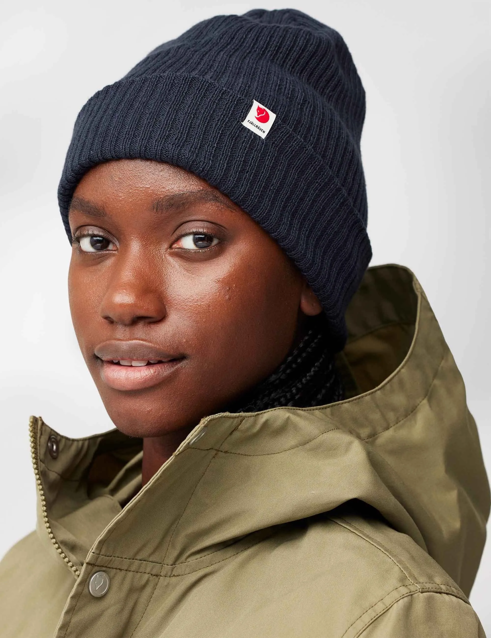 Fjallraven Rib Beanie Hat - Deep Forest