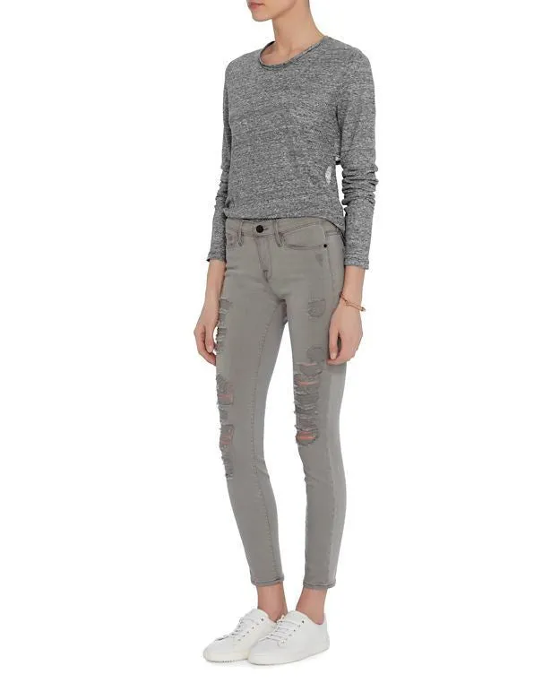 FRAME LE SKINNY DE JEANNE WILSHIRE GREY JEANS W25 UK 6/8