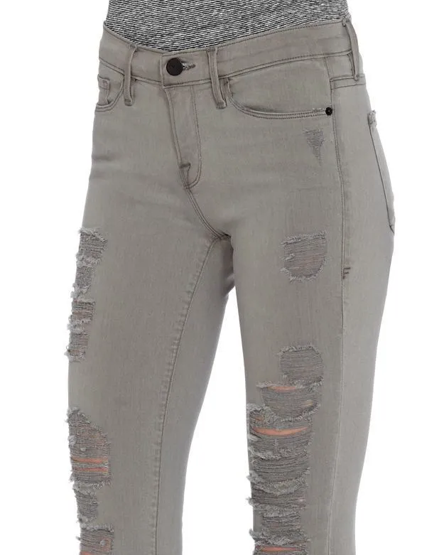 FRAME LE SKINNY DE JEANNE WILSHIRE GREY JEANS W25 UK 6/8