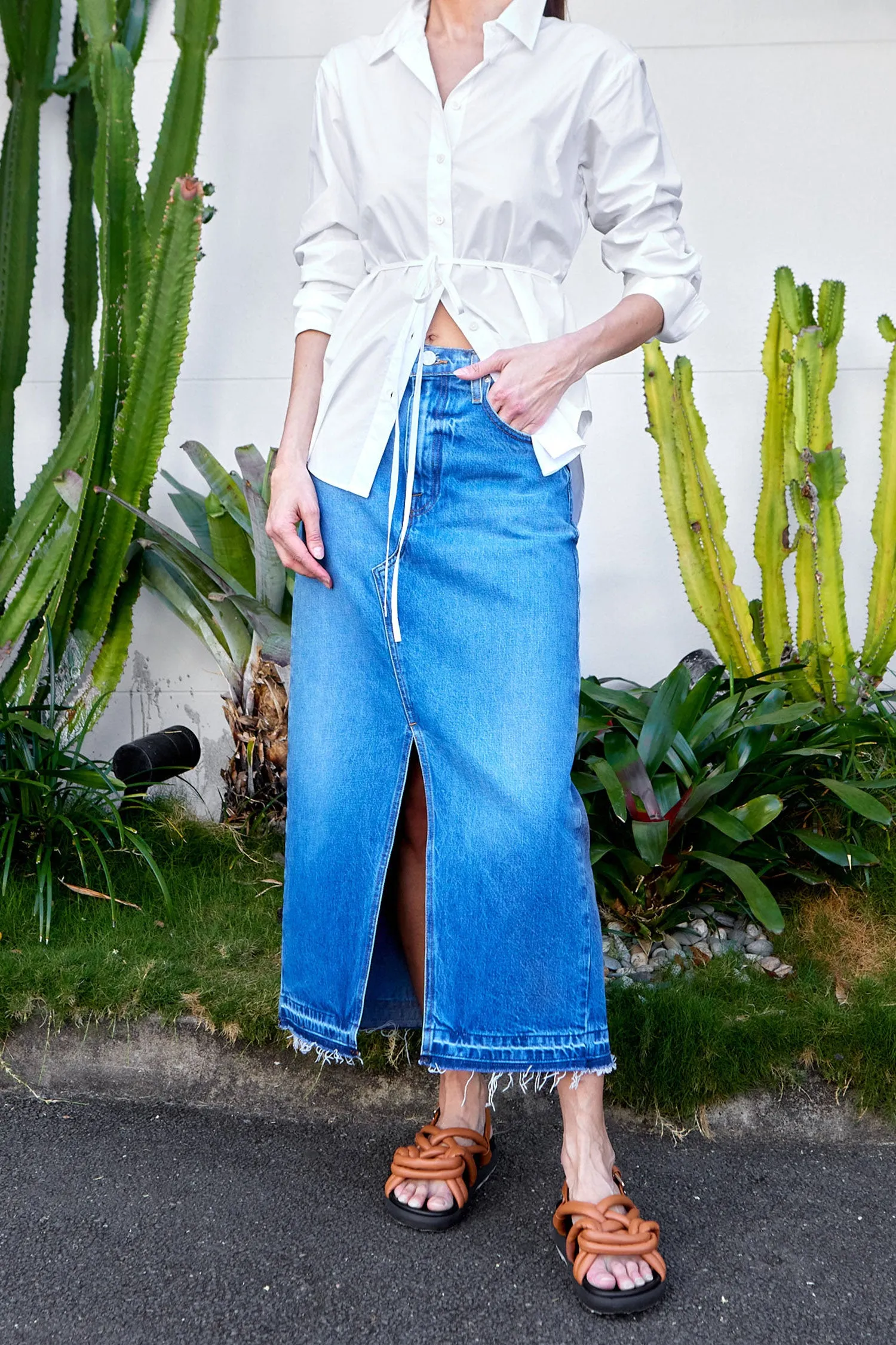 FRAME Midaxi Skirt