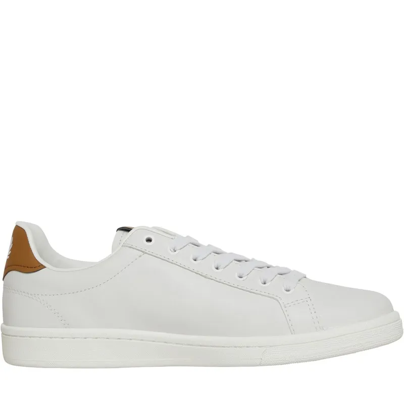 Fred Perry B721 Leather Trainers Porcelain