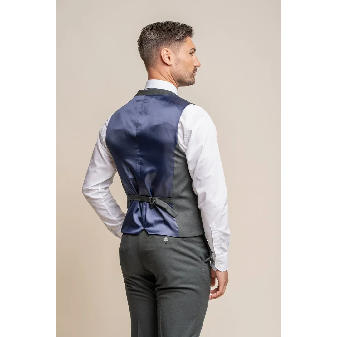 Furious - Men's Dark Olive Formal Waistcoat