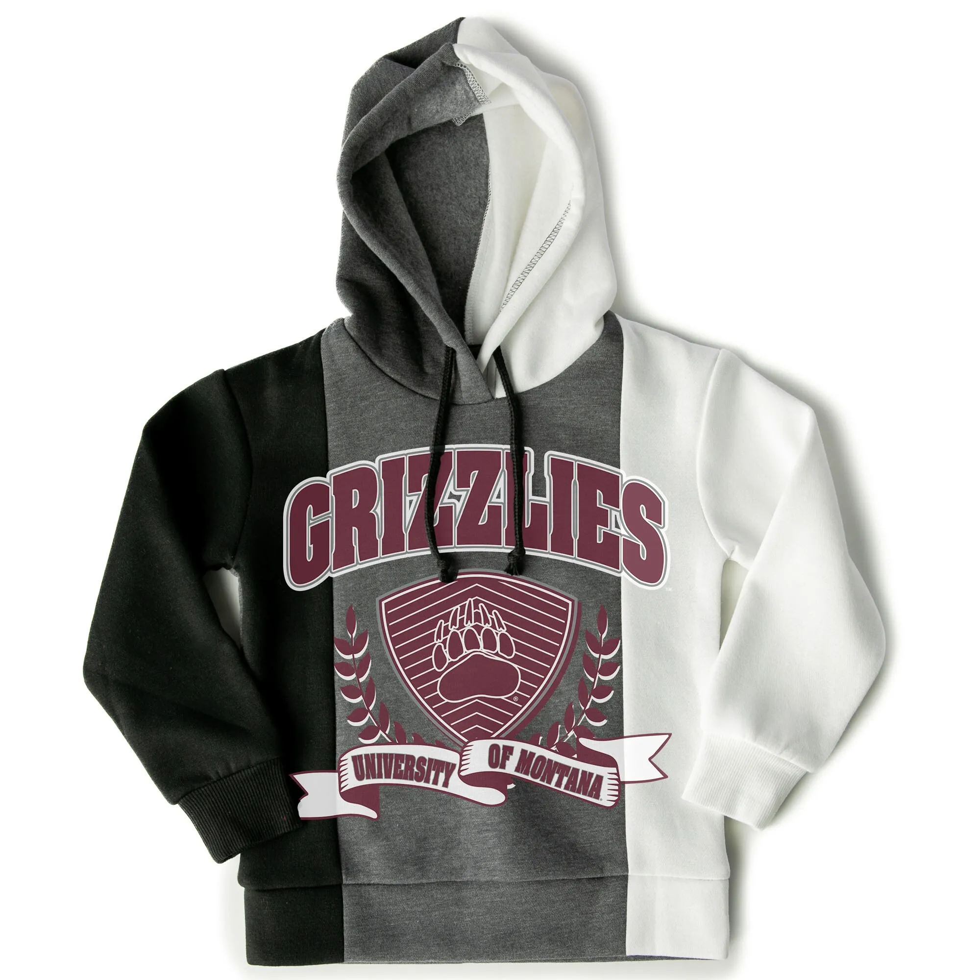 Gameday Couture  Montana Grizzlies Girls Youth Black Hall Of Fame Color Block Pullover Hoodie