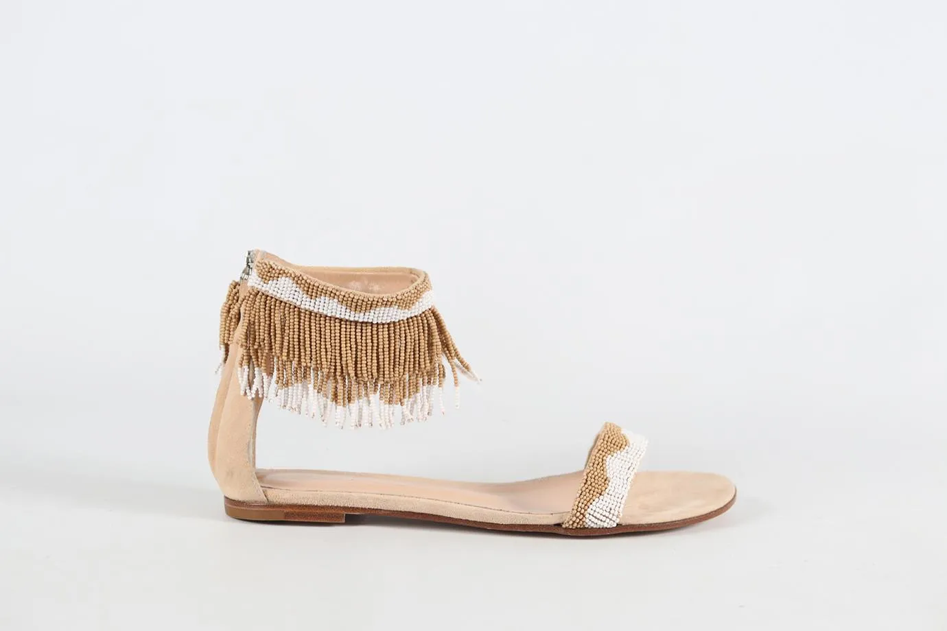 GIANVITO ROSSI SUEDE SANDALS EU 37.5 UK 4.4 US 7.5