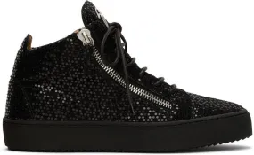 Giuseppe Zanotti Black & Gold Kriss Sneakers